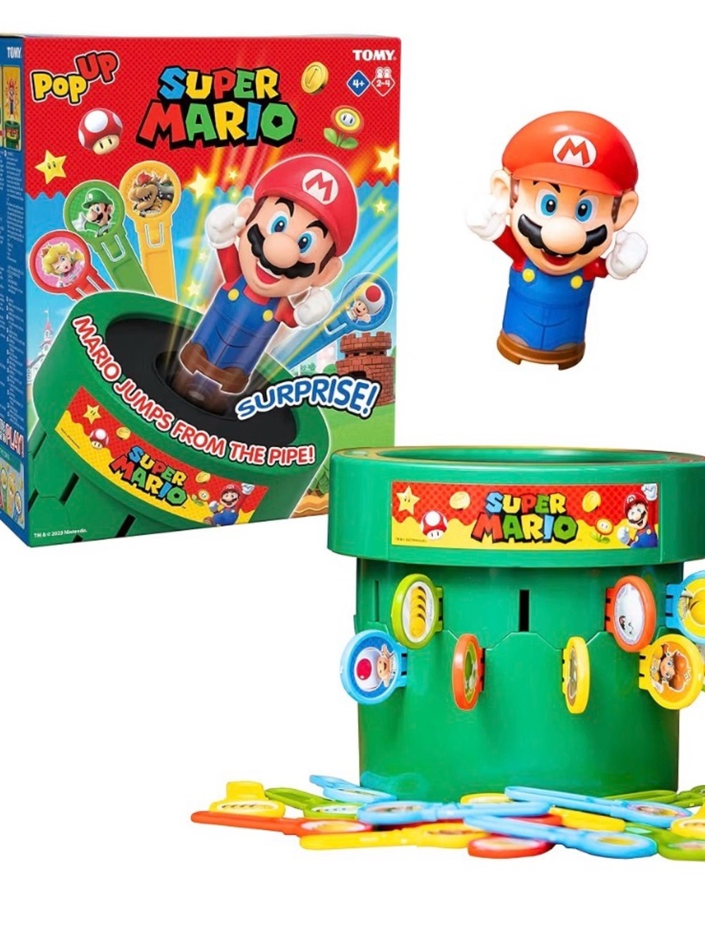 Super Mario Pop-Up Pipe Kids Game NIB